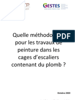 Quelle Methodologie Pour Les Travaux de Peinture Dans Les Cages D Escaliers Contenant Du Plomb