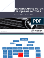 Organigrame Foton El Djazair Motors 2024-2025-2026