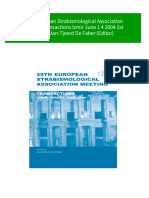 Get 29th European Strabismological Association Meeting Transactions Izmir June 1 4 2004 1st Edition Jan-Tjeerd de Faber (Editor) Free All Chapters