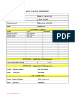 SHEQ Task Risk Assessment Forklift Operations