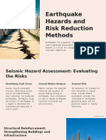 Earthquake Hazards and Risk Reduction Methods