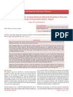 Prevalence of Zoonotic Gastrointestional Helminth Parasites in Pet and Stray Dogs of Rupandehi District Nepal