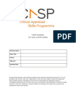 CASP Checklist Case Control Study 2024x