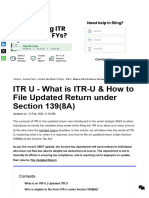 ITR U - What Is ITR-U & How To File Updated Return (ITR-U) - Tax2win