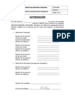 Formato de Autorización de Referencia .