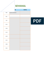 Weekly Student Schedule Template V1 - ES