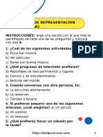 TEST SISTEMA DE REPRESENTACIÓN DOMINANTE - VAK - Módulo 1