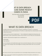 What Is Data Breache, Discuss Some Recent 1