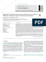 Approaches For Reducing Wastes in The Agricultural Sector. An Analysis of