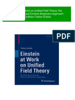 Einstein at Work On Unified Field Theory The Five Dimensional Einstein Bergmann Approach 1st Edition Tobias Schütz