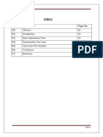 Test Cases of Calculator Software Testing