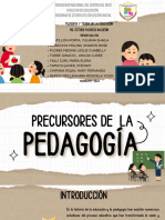 Precursores de La Pedagogia..