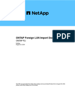 ONTAP Foreign LUN Import Documentation