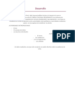 Documento Desarrollo