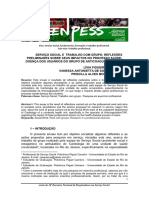 Ekeys, SERVIÇO SOCIAL E TRABALHO COM GRUPO REFLEXÕES PRELIMINARES SOBRE SEUS IMPACTOS NO PROCESSO SAÚDE DOENÇA DOS USUÁRIOS DO G