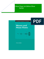 Waves and Mean Flows 1st Edition Oliver Buhler Download PDF