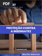 Subsídio Lição 07 - Proteção Contra A Insensatez - 4Tm 2024 - Gratuito