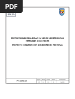 Protocolo de Seguridad en Uso de Herramientas Manuales y Electricas IRPA SPA