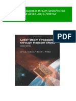 Laser Beam Propagation Through Random Media Second Edition Larry C. Andrews 2024 Scribd Download