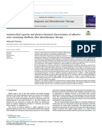 Antimicrobial Capacity and Physico-Chemical Characteristics of Adhesive