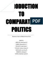 Introduction To Comparative Politics Group 1 Reports