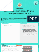 Aula 2 - Equações Polinomiais Do 1º Grau - para Que Servem? Parte 1 (v2)