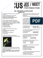 Organism & Population - Answer