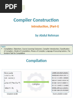 Lecture#1 - Chap#1 (Compiler Introduction)