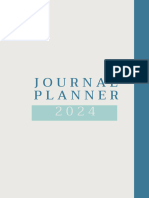 White Minimalist Journal Planner 2024 PDF