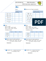 Expresiones Algebraicas 3°