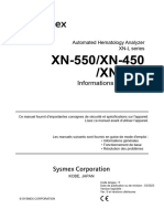 XN-550/XN-450 /XN-350: Informations Générales