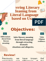 Infer Literary Meaning - Discussion