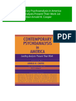 Full Contemporary Psychoanalysis in America Leading Analysts Present Their Work 1st Edition Arnold M. Cooper Ebook All Chapters