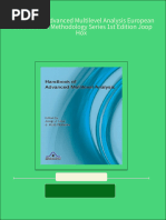 Handbook of Advanced Multilevel Analysis European Association of Methodology Series 1st Edition Joop Hox All Chapter Instant Download