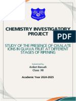 Study of Presence of Oxalate Ions in Gua