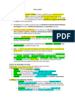 Neuropsychological Rehabilitation Notes