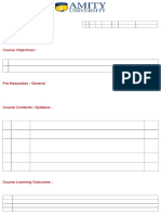 Amitu University Curriculum