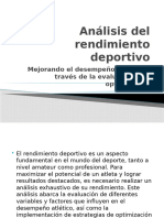 Análisis Del Rendimiento Deportivo