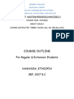 Audit-I Course Outline