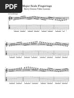 Major Scale Fingerings