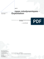 Pompes Rotodynamiques - Exploitation - B4308