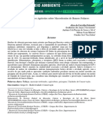 Efeito Das Atividades Agrícolas Sobre Macrobentos de Bancos Foliares