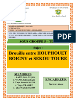 Brouille FHB Sekou y