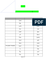 Practice Sheet For Class - 5 Arabic