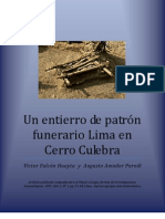 Un Entierro de Patron Funerario Lima en Cerro Culebra