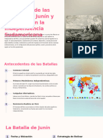 El Impacto de Las Batallas de Junin y Ayacucho en La Independencia Sudamericana