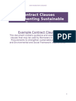 Sustainable Procurement Example Contract Clauses IPF National Procurements FINAL June 2024