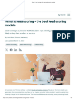 What Is Lead Scoring