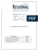 Ensayo - Costo Por Órdenes y Costo Por Procesos