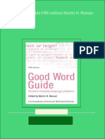 Ebooks File Good Word Guide Fifth Edition Martin H. Manser All Chapters